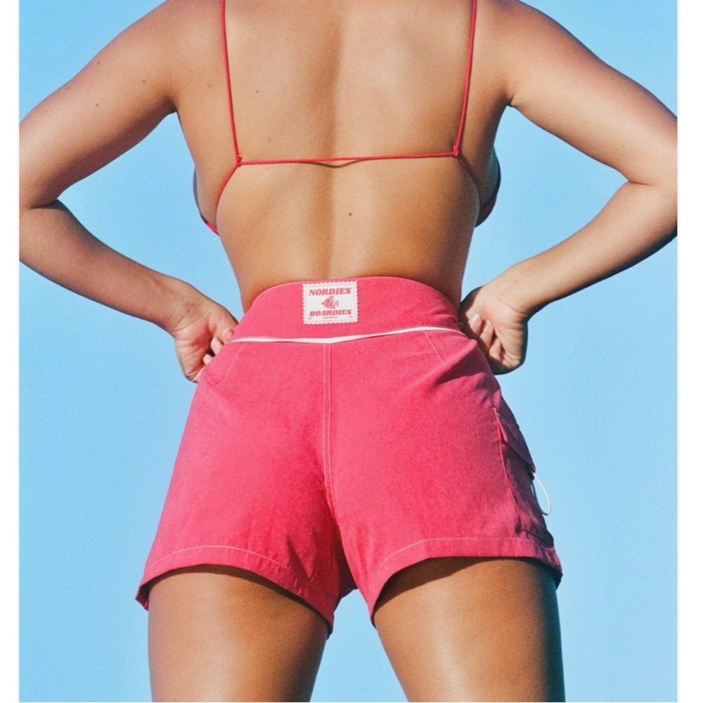 Women's Red Boardshorts